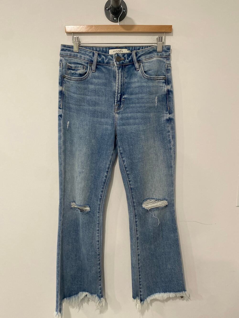 Hidden Jeans Boot Crop Jeans Blue Size 27